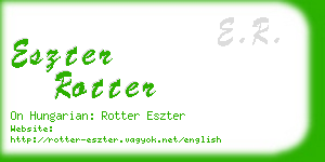 eszter rotter business card